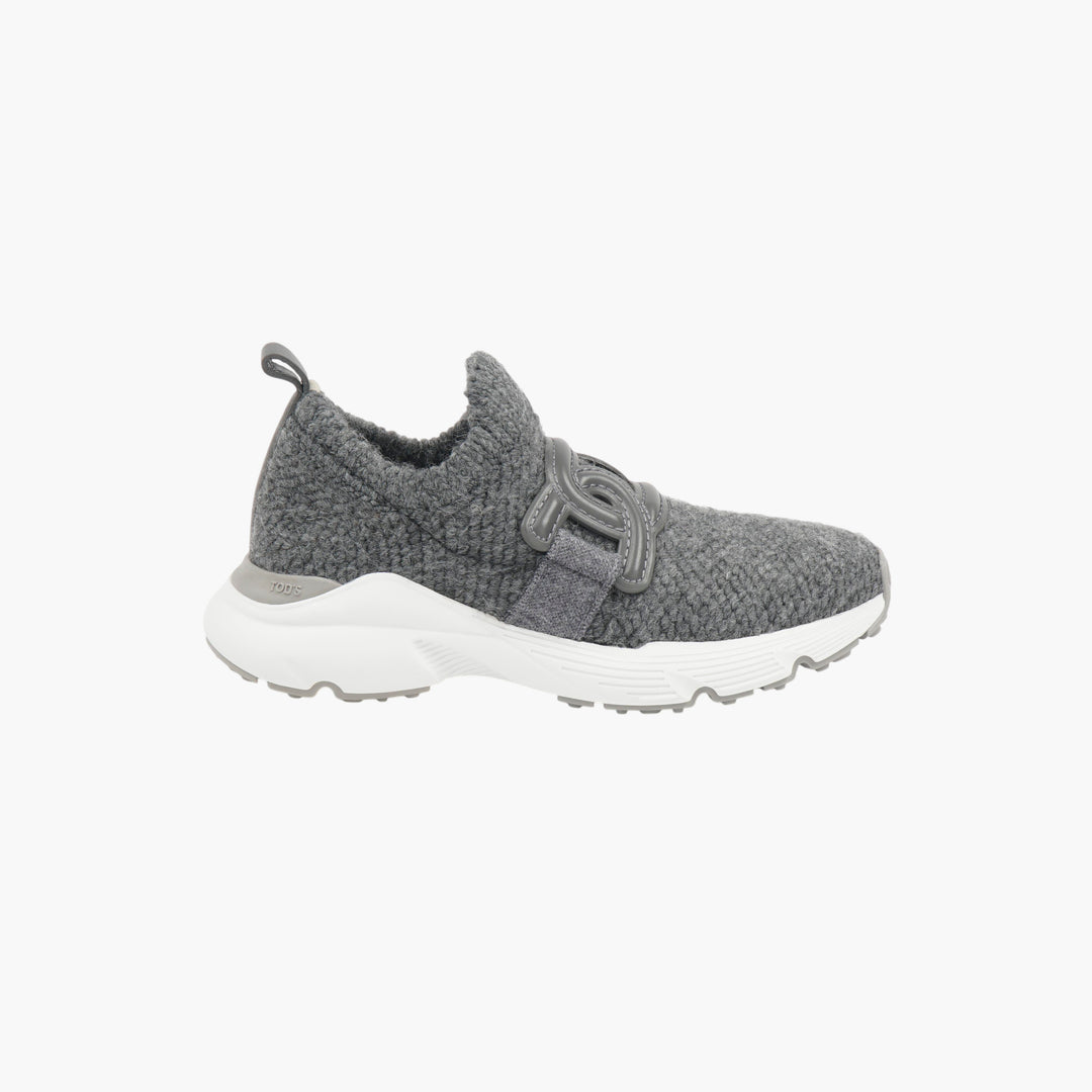 TOD'S Grey Wool Sneakers