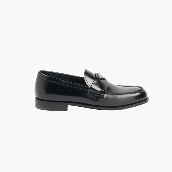 PRADA Black Leather Loafers