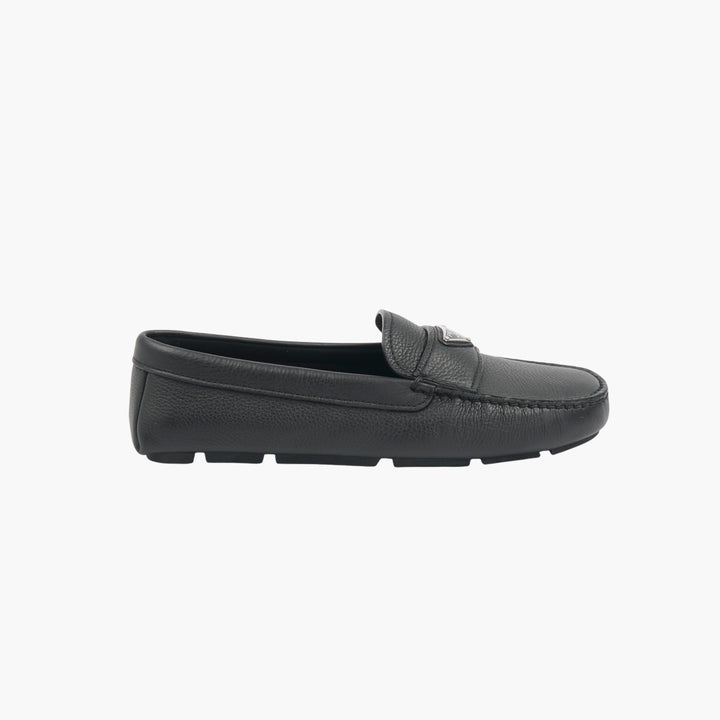 PRADA Nero Leather Loafers