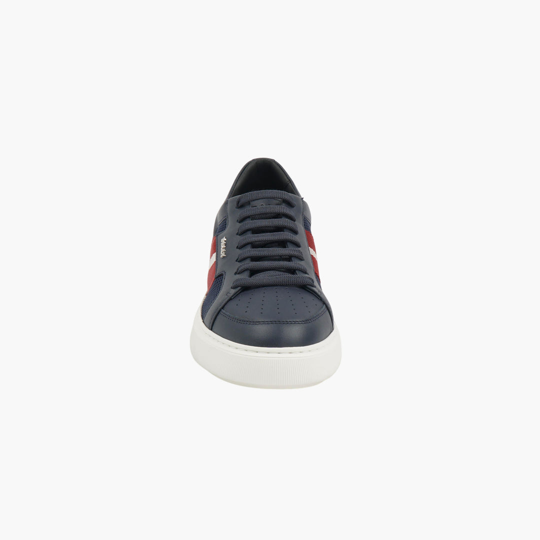 Bally Navy-Multi Sneakers with Stripes