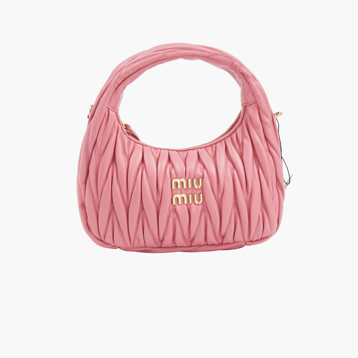 MIU MIU Quilted Pink-Gold Bag