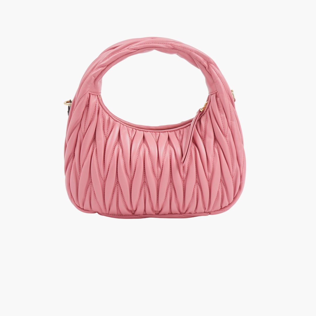 MIU MIU Quilted Pink-Gold Bag