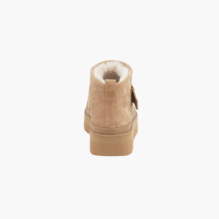 Tory Burch Suede Boots Beige-Gold