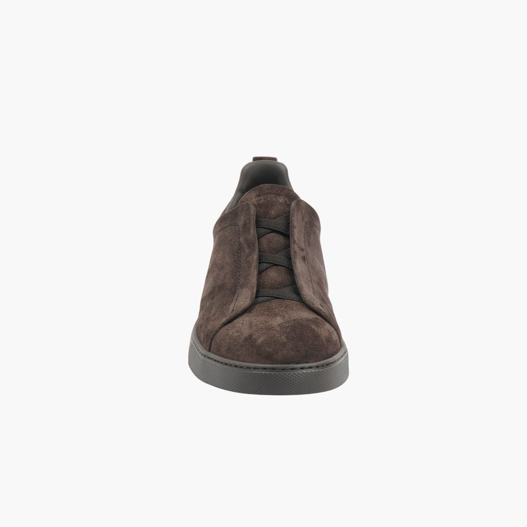 Ermenegildo Zegna Dark Brown Suede Sneakers