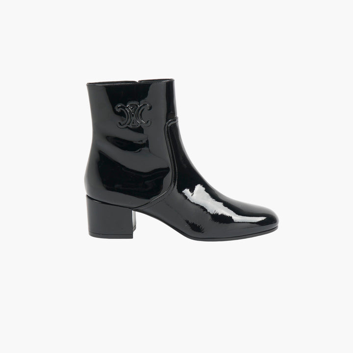 Céline Black Patent Leather Boots