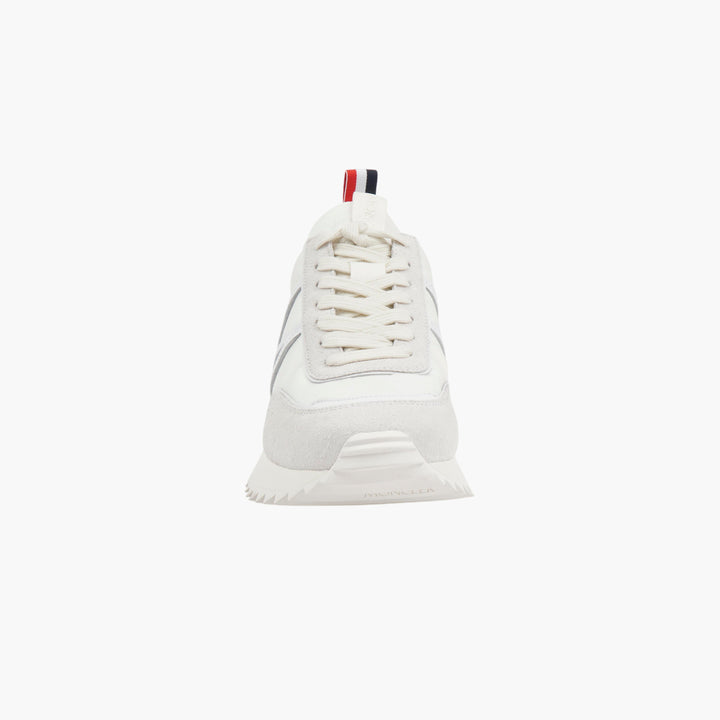 Moncler White Sneakers with Ridged Sole