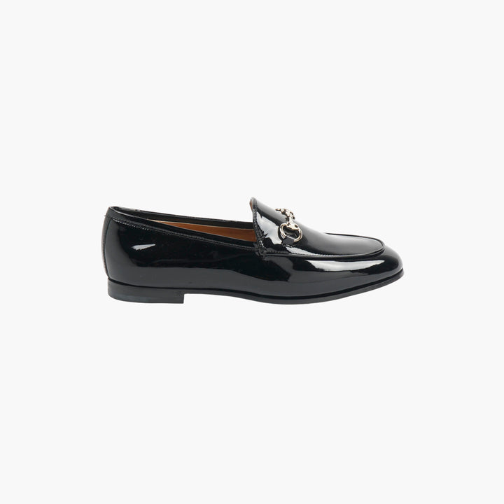 GUCCI Black Patent Leather Loafers