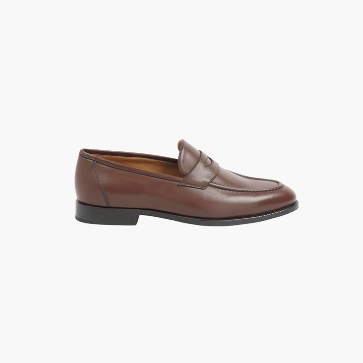 Loro Piana Dark Brown Leather Loafers