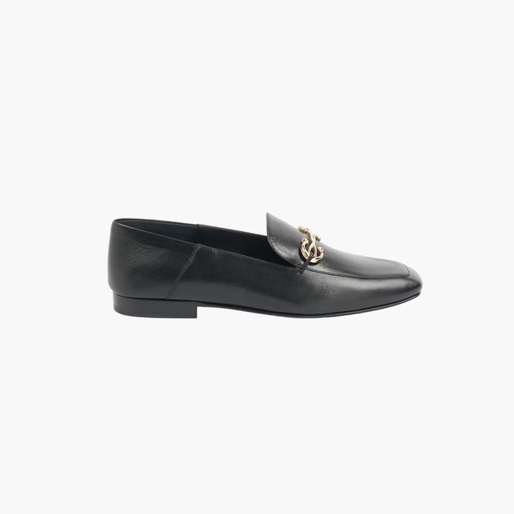 Salvatore Ferragamo Black Leather Loafers