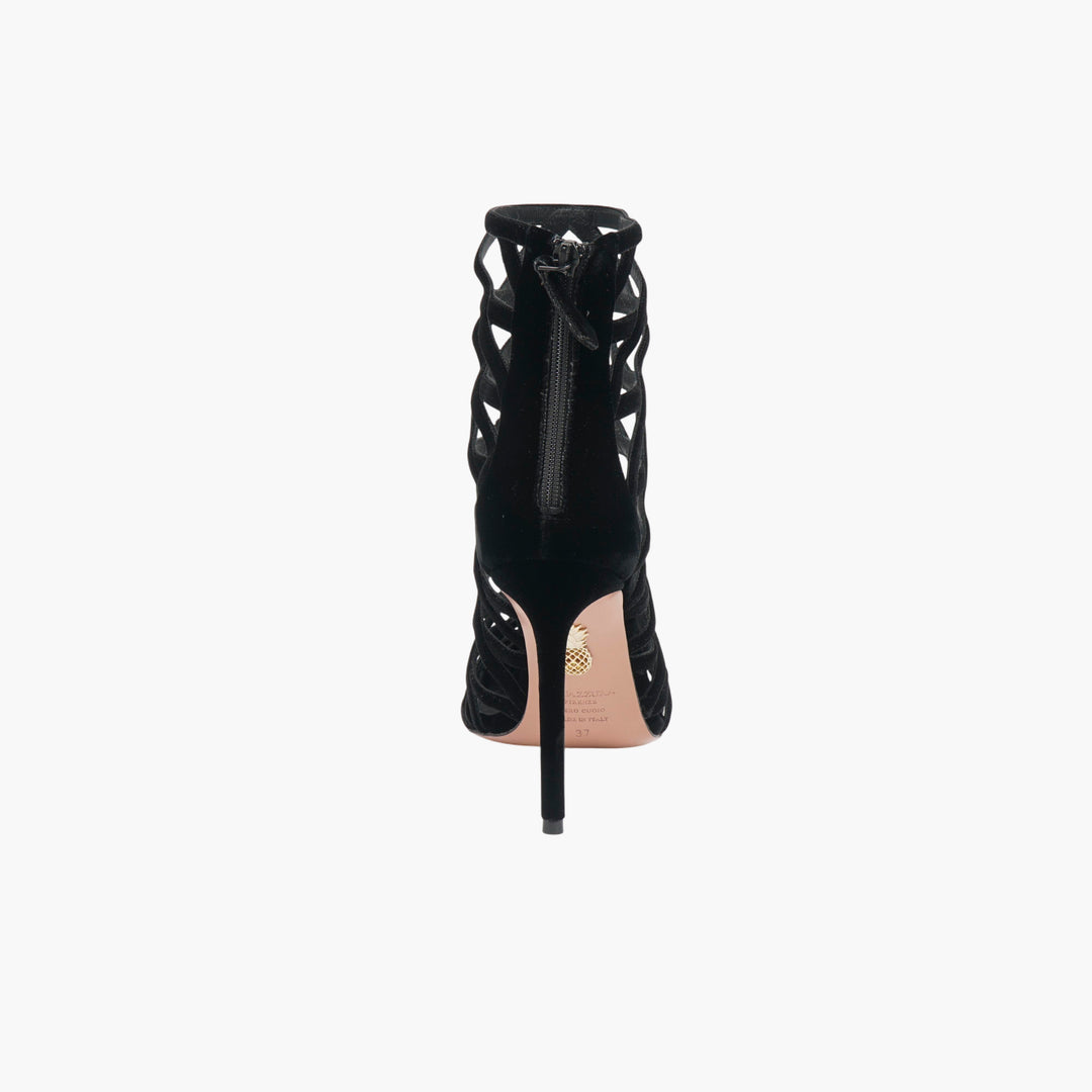 Aquazzura Nero Strappy Cage Heels