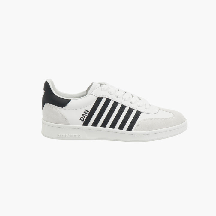 DSQUARED2 Bianco White Leather Sneakers