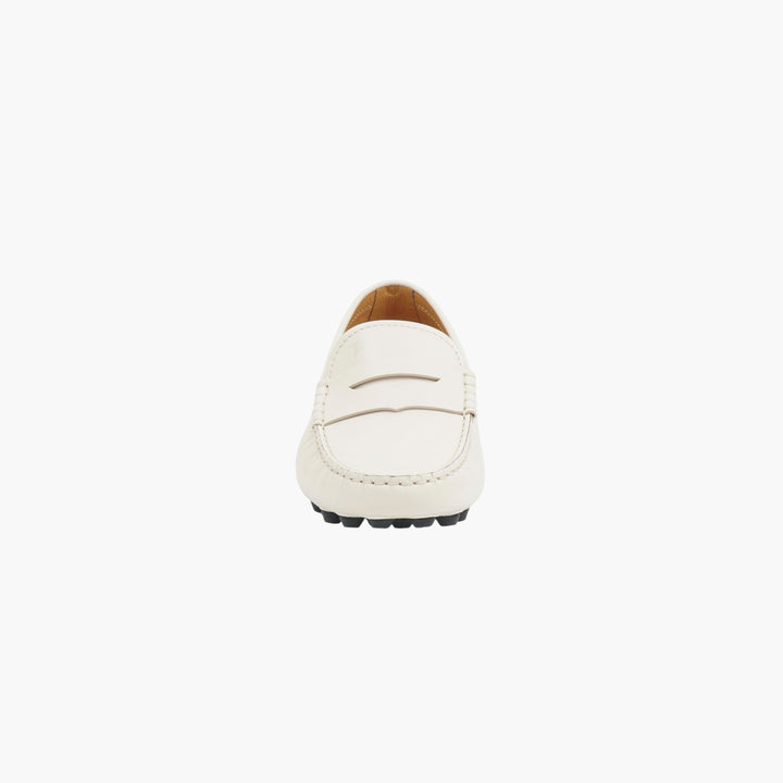 TOD'S White Leather Loafers