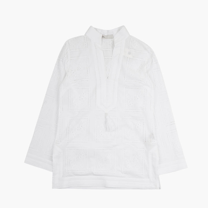 Tory Burch Eyelet Top Bianco