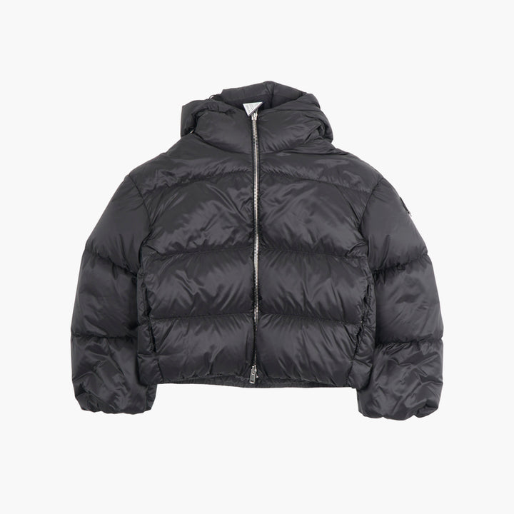 Moncler Black Quilted Hooded Jacket