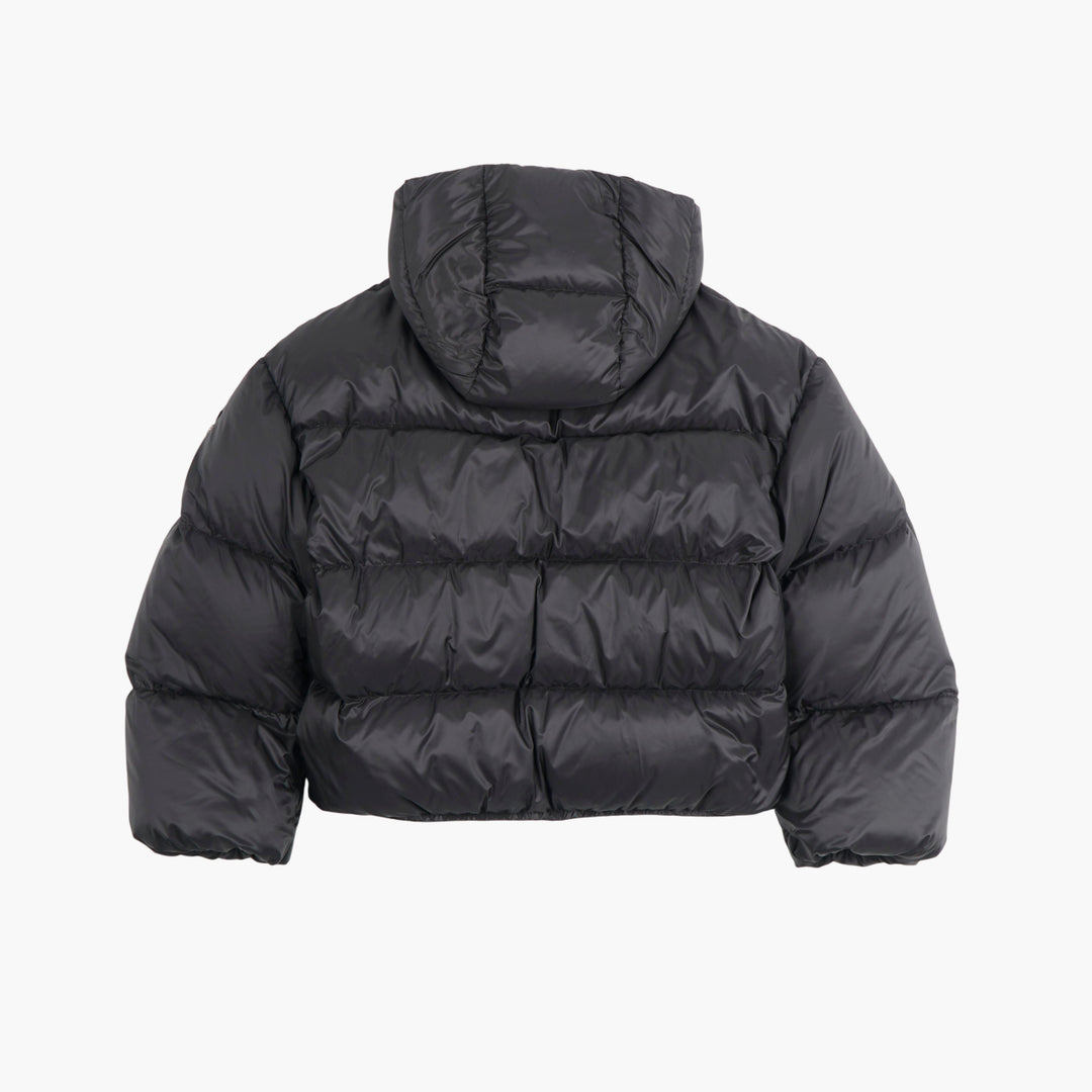 Moncler Black Quilted Hooded Jacket