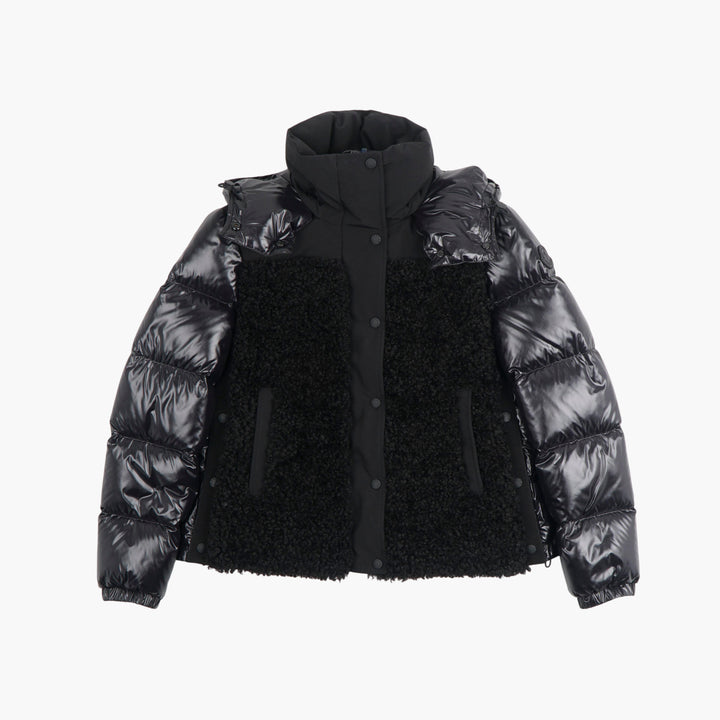 Moncler Nero Mixed Material Jacket