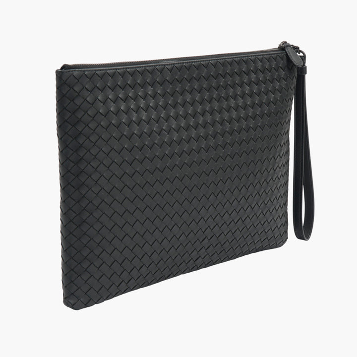 Pochette Intrecciata Nera di Bottega Veneta