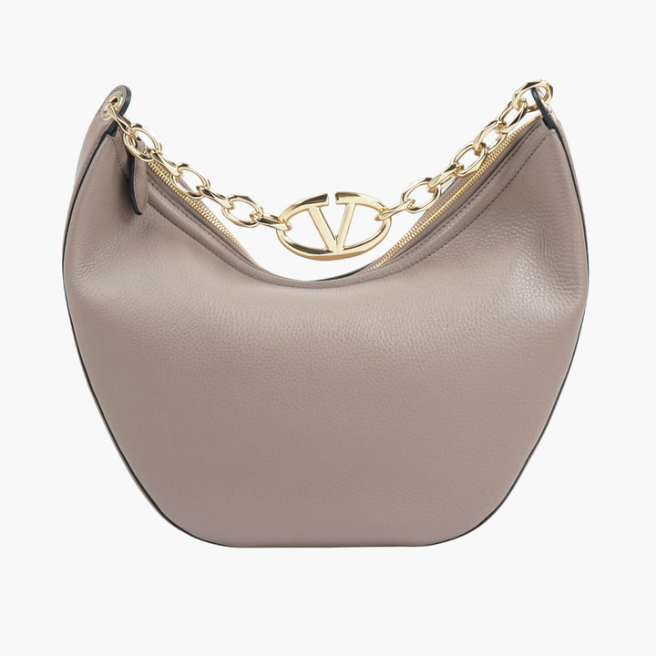 Valentino Poudre-Gold Leather Handbag