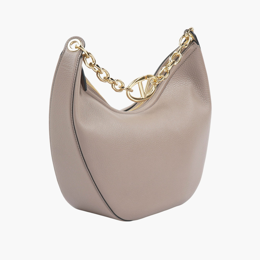 Valentino Poudre-Gold Leather Handbag