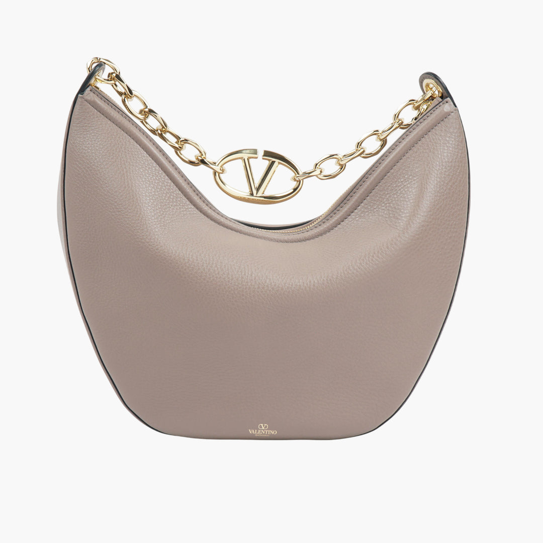 Valentino Poudre-Gold Leather Handbag