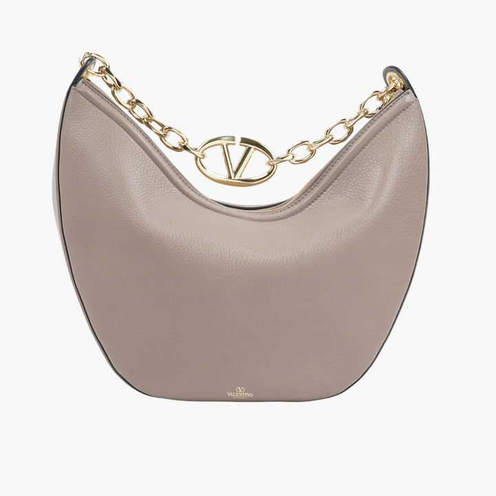 Valentino Poudre-Gold Leather Handbag