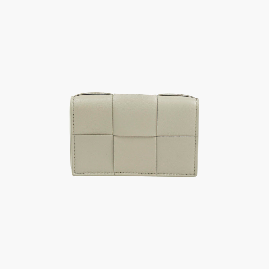 Bottega Veneta Light Green Woven Wallet