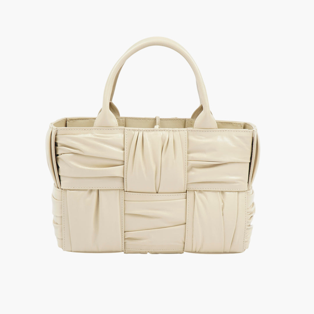 BOTTEGA VENETA Borsa a mano in pelle beige