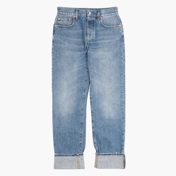 GUCCI Blue Straight-Leg Denim Jeans