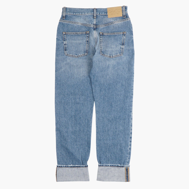 GUCCI Blue Straight-Leg Denim Jeans