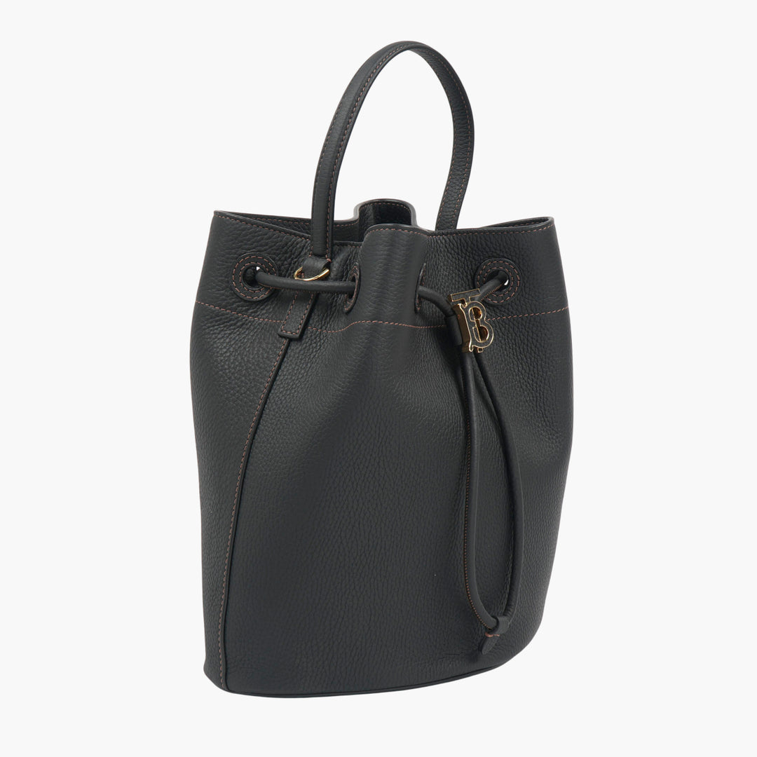 Burberry Black Leather Bucket Bag