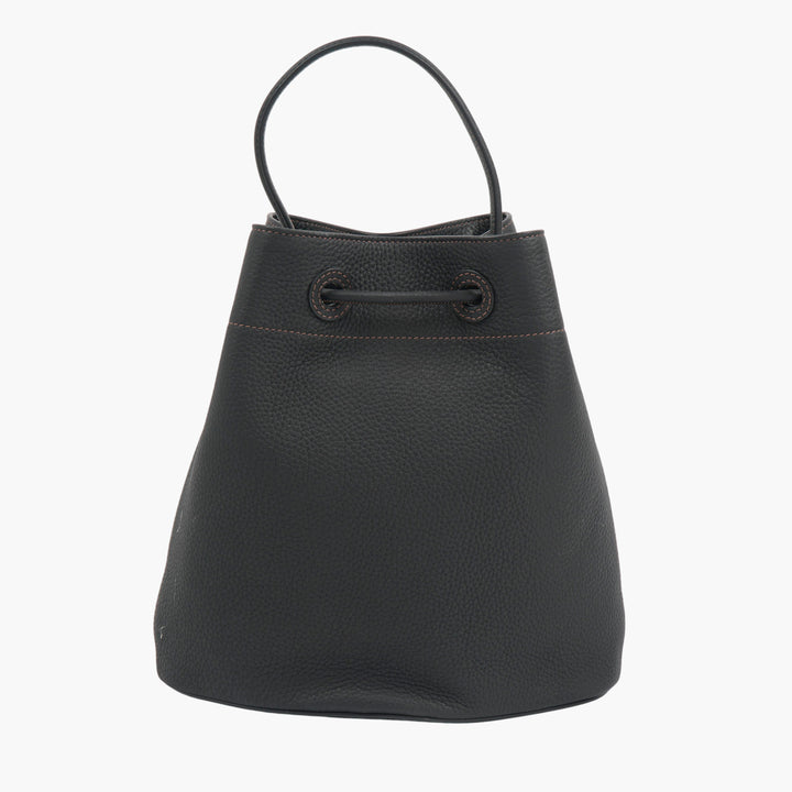 Burberry Black Leather Bucket Bag