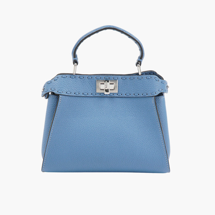 FENDI Blue Leather Handbag