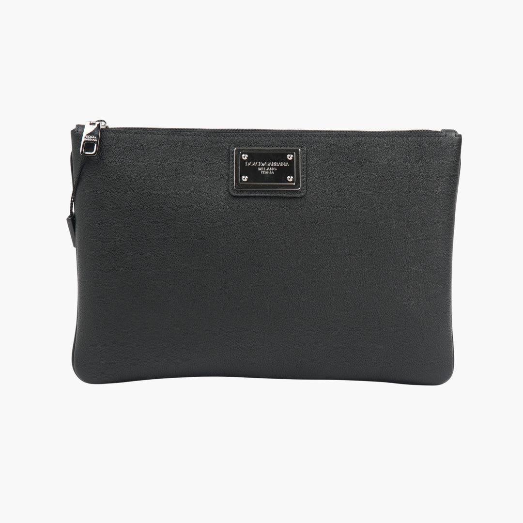 Dolce &amp; Gabbana Pochette in pelle nera