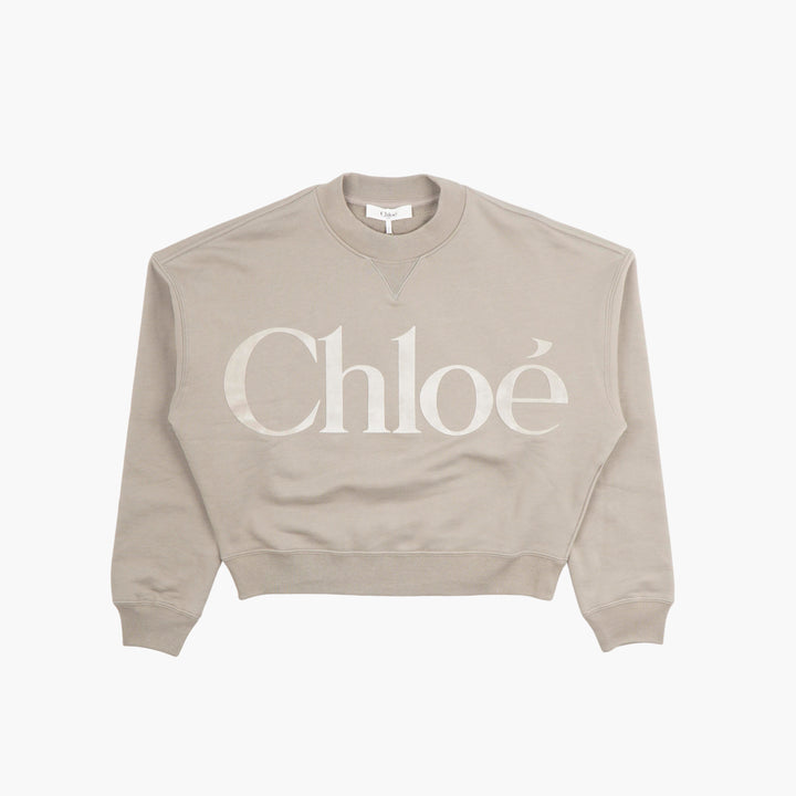 Chloè Grigio Logo Sweatshirt