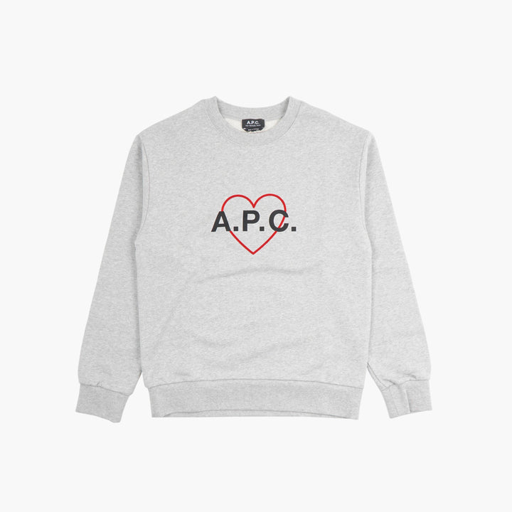 A.P.C. Grey-Multi Logo Sweatshirt