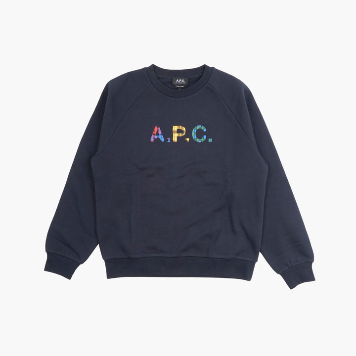 A.P.C. Navy Multi Logo Sweatshirt