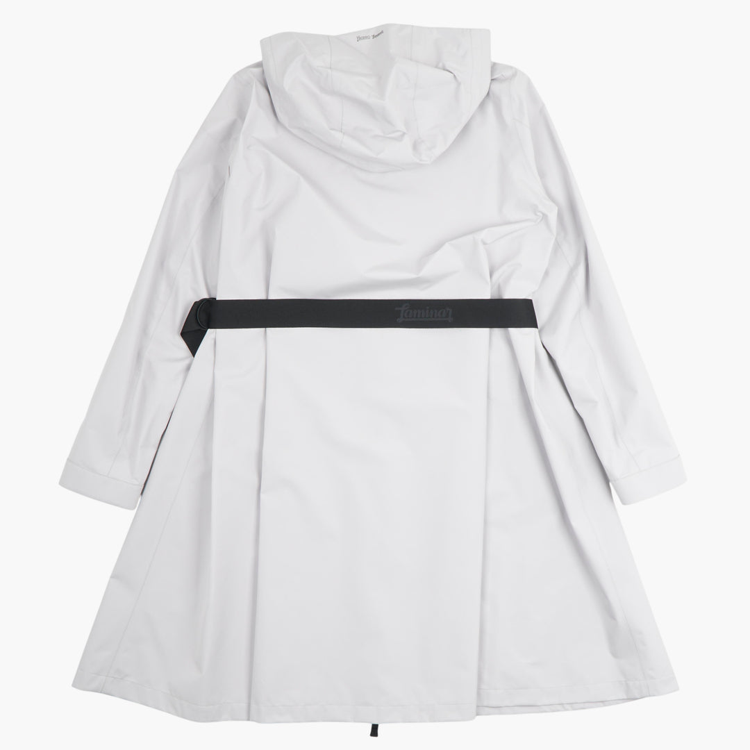 Herno Bianco Coat with Adjustable Belt