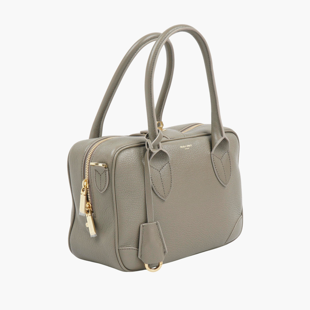 Borsa a mano Golden Goose "Vita" in pelle grigio-oro