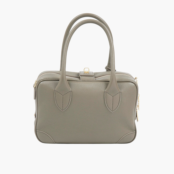 Borsa a mano Golden Goose "Vita" in pelle grigio-oro