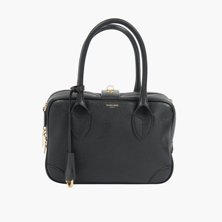 Borsa Golden Goose "Vita" in pelle nera e oro