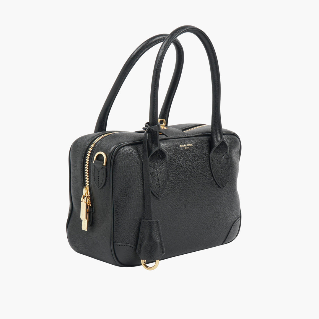 Golden Goose "Vita" Black-Gold Leather Bag