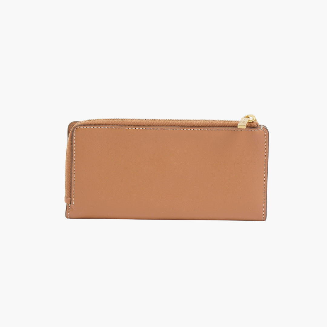 Tod's Leather Wallet Brown-Gold