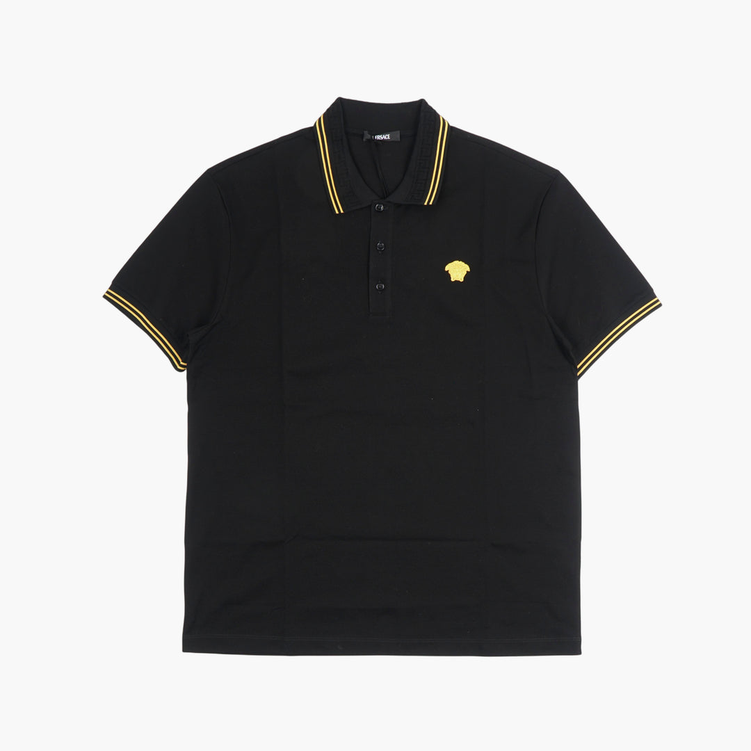 VERSACE Black-Yellow Polo Shirt