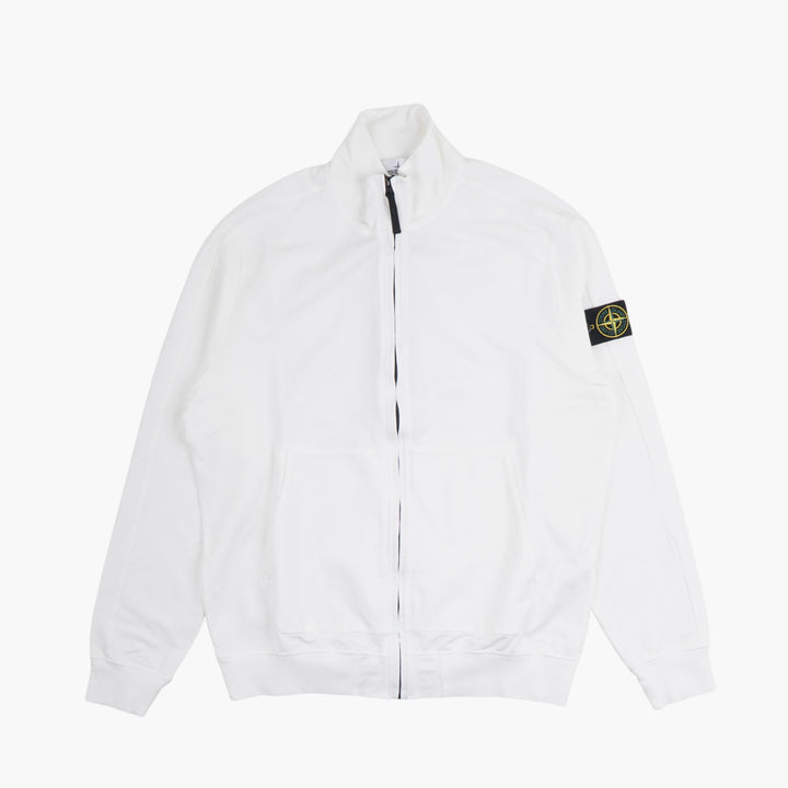 STONE ISLAND White Full Zip Jacket