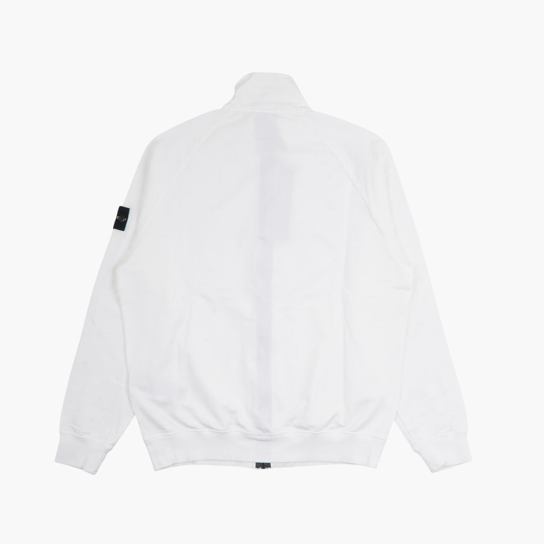 STONE ISLAND White Full Zip Jacket