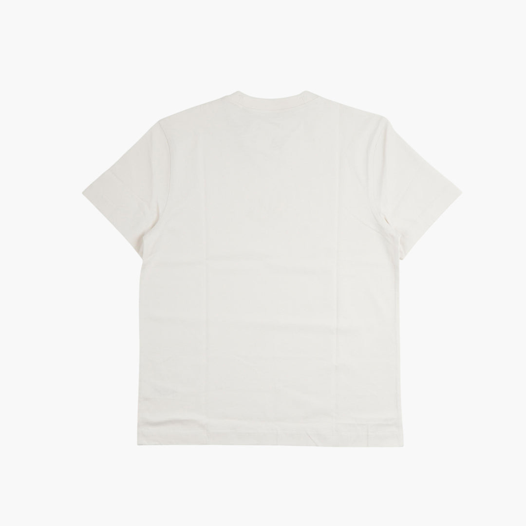 Burberry Ivory-White Cotton T-Shirt