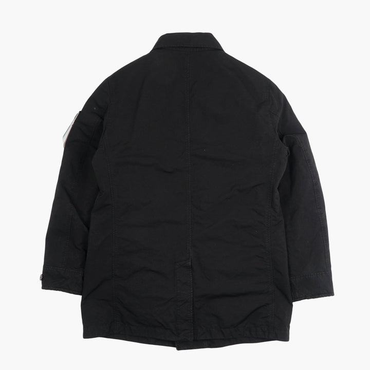 STONE ISLAND Black Jacket with Patch