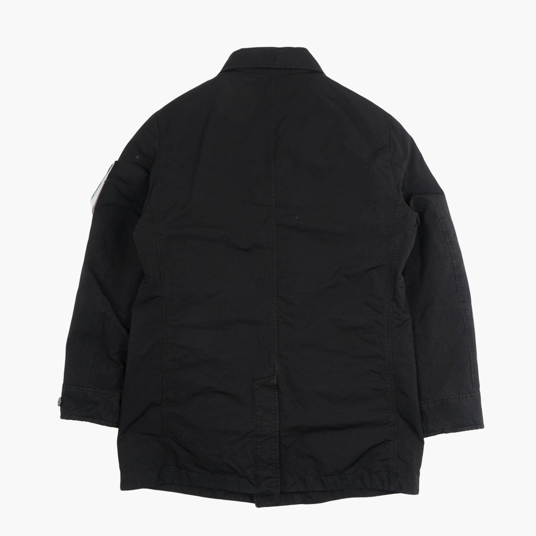 STONE ISLAND Giacca Nera con Toppa