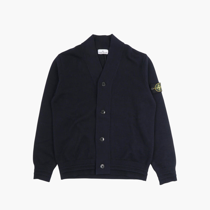 Stone Island Blue Button-Down Cardigan