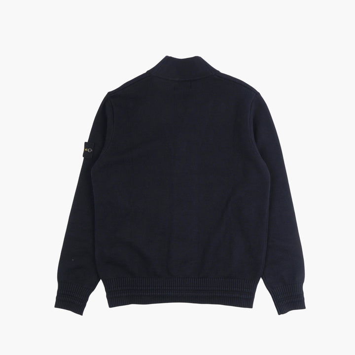 Stone Island Blue Button-Down Cardigan